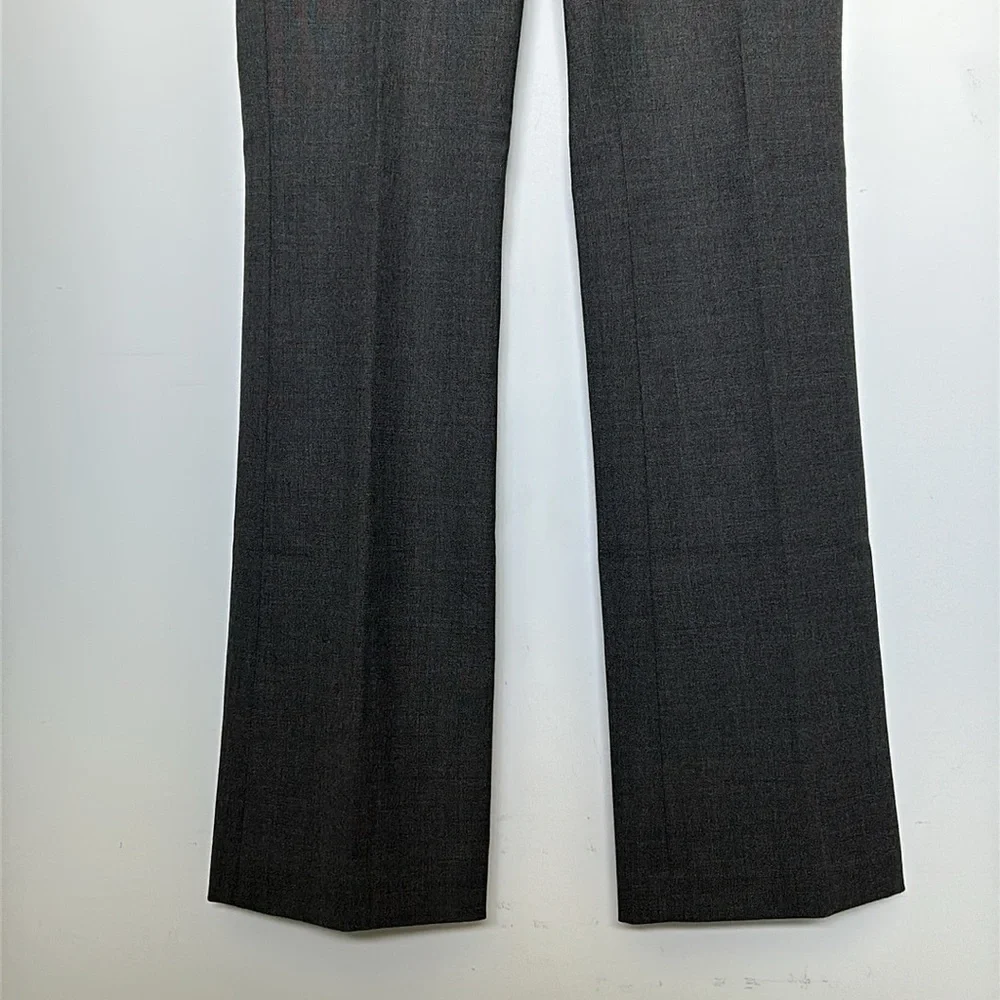 KATE SPADE New York Ali Flared Trousers Gray Wool Blend Pant Size 4 Women’s